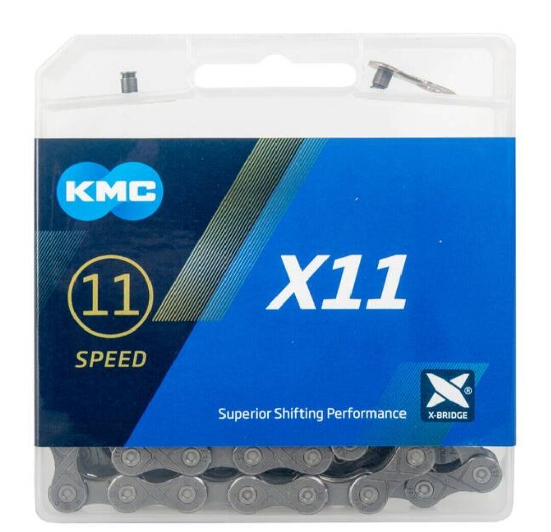 Цепь KMC X11R grey,11 ск,114 links box