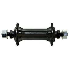 Втулка передняя , solid-type, black, with nuts, front, 36 holes, 100 mm,