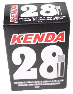 Велокамера 28x1.75, A/V,  molded, box,