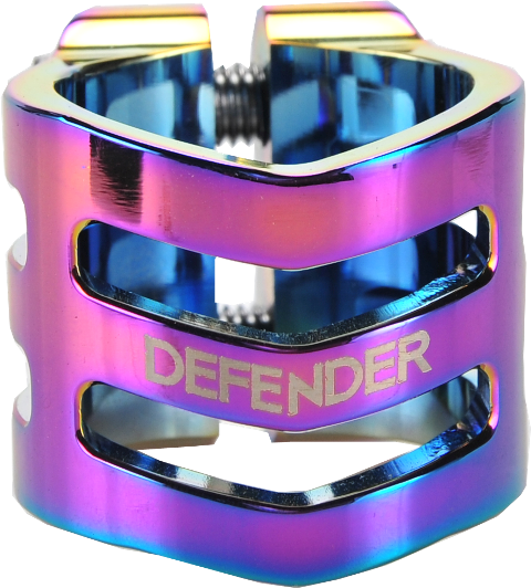 Зажим  руля DEFENDER clamp, Цвет neochrome