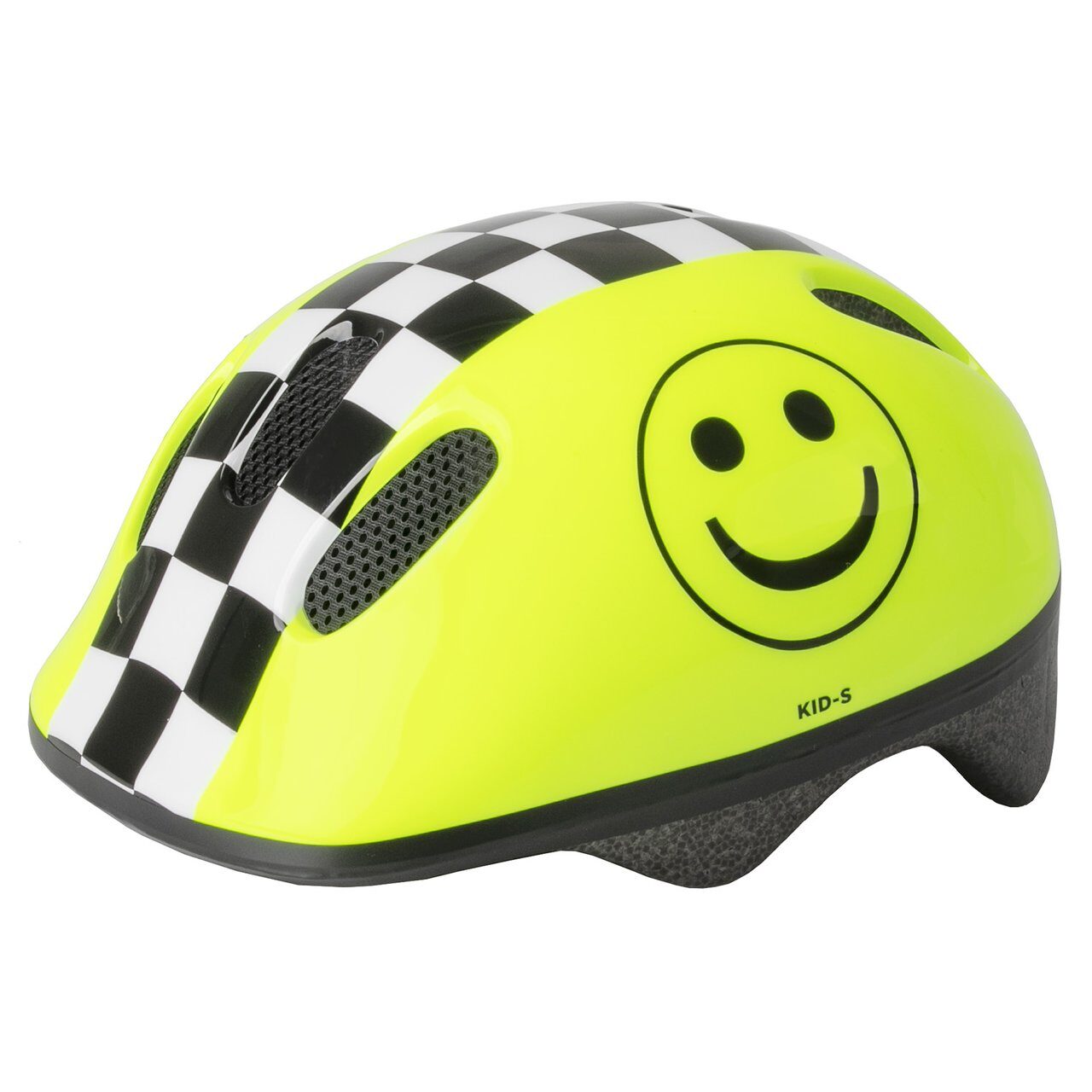 Шлемt KID-X-S, design: Smile (yellow), size XS 46 - 52 cm,