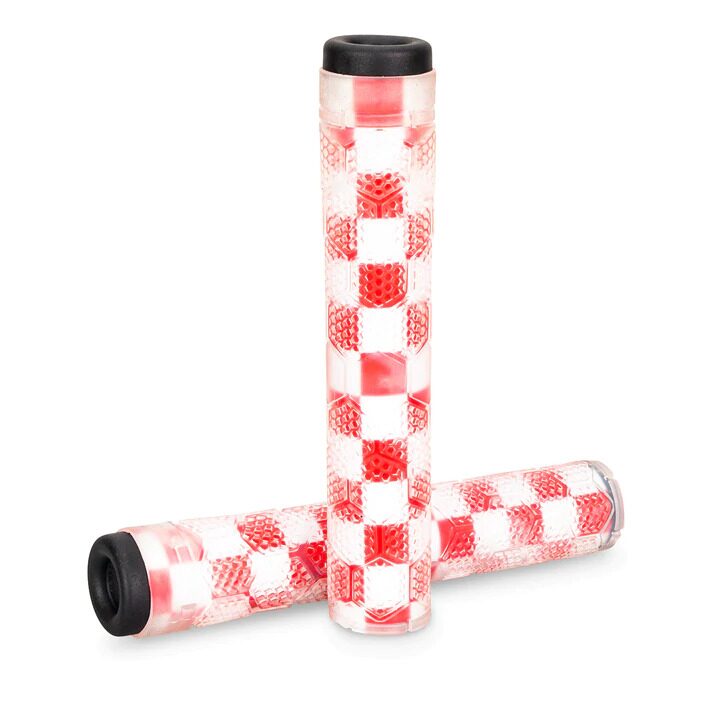 Грипсы HIVE GRIP "SUPER STICK" CLEAR/FASTTIMES RED,